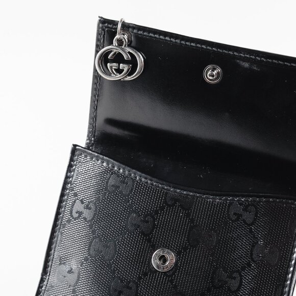 Gucci Vintage Y2K Black Monogram Compact Leather Wallet - Picture 10 of 10